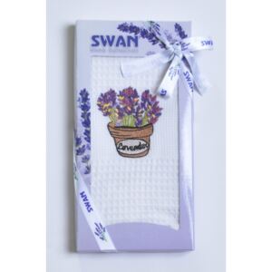 Praktik Dárkové balení utěrky SWAN Lavender - 1 ks