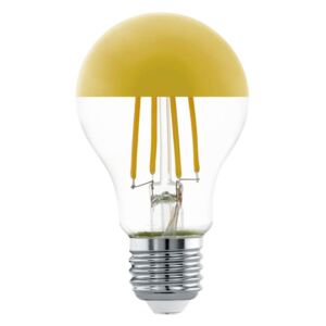 LED filamentová žárovka, E27, A60, 7W, teplá bílá, zlatá