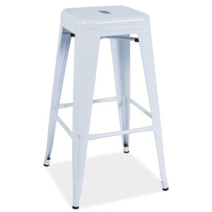 Barová židle SHORT, 76x31x31, bílá