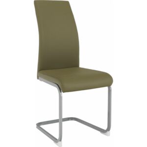 Tempo Kondela Jídelní židle, olivově zelená/šedá, NOBATA
