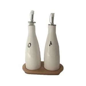 La Porcellana Bianca - porcelánové láhve na olej a ocet / 600ml / nálevník