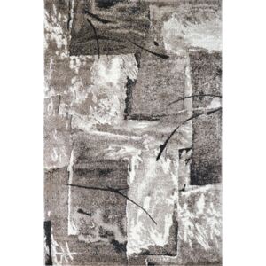 JUTEX Kusový koberec Lunar 4226A white/brown BARVA: Hnědá, ROZMĚR: 60x110 cm