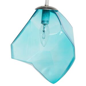Modrá závěsná lampa NECAXA