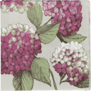 Hortensia ubrousky růžové 24x24 cm, 20 ks/bal