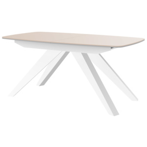 Hubertus Rozkládací jídelní stůl MAKANI Barva nábytku: Cappuccino/bílá