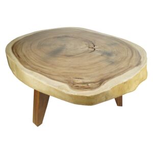 Thajsko Dřevěný konferenční stolek s dřevěnýma nohama 77 x 92 cm