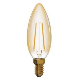 LED Vintage filamentová žárovka, E14, Candle, 2W, 170lm, teplá bílá Emos Z74300