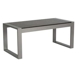 Stern Hliníkový konferenční stolek Allround, Stern,obdélníkový 122,5x60x45 cm, hliníkový rám šedý (graphite), deska HPL Silverstar Dark Marble