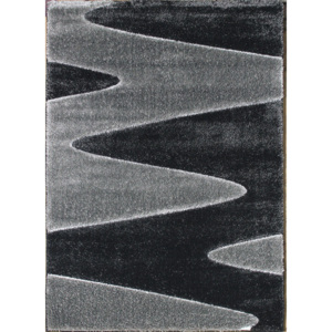 Berfin Dywany Kusový koberec Seher 3D 2652 Black Grey - 80x150