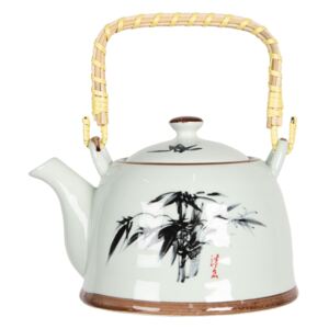 Konvička na čaj s motivem bambusu - 18*14*12 cm / 0,8L