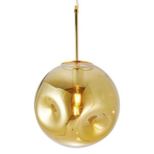 Závěsné svítidlo z foukaného skla ve zlaté barvě Leitmotiv Pendulum