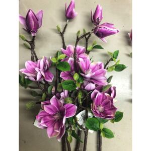 Umělá magnolia fialová 52 cm