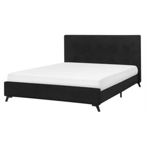 Čalouněná černá postel 160x200 cm - AMBASSADOR