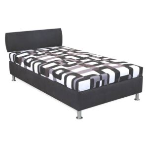 Čalouněná postel s úložným prostorem Tamara, 110x200 cm, čelní výklop , Matrace ALFA