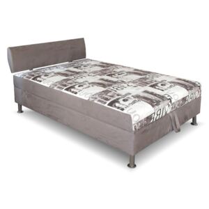 Čalouněná postel s úložným prostorem Tamara, 140x200 cm, čelní výklop , Matrace ALFA