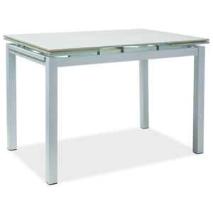 Jídelní rozkládací stůl 110x70 cm v bílé barvě KN886