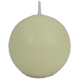 Svíčka koule bílá, pr. 8 cm, S0013-01