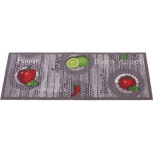 KOBEREC DO KUCHYNĚ, 45/100 cm, šedá, zelená, červená Esposa - Koberce do kuchyně
