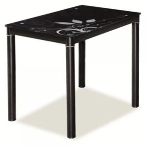 Jídelní stůl Damar 80 x 60 cm černá