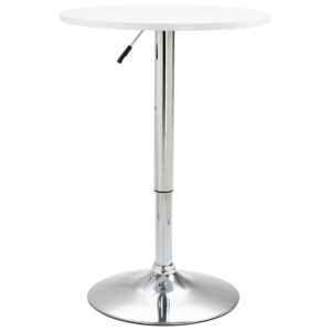 Barový stůl bílý Ø 60 cm MDF