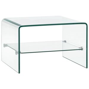 Konferenční stolek čirý 50 x 45 x 33 cm tvrzené sklo