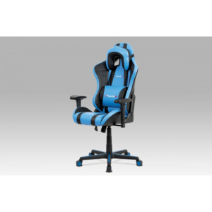 Kancelářská židle KA-V609 BLUE modrá / černá Autronic