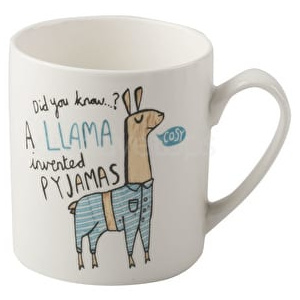 Porcelánový hrnek Llama Pyjamas