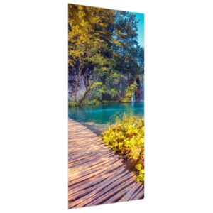 Samolepící fólie na dveře Plitvická jezero v Chorvatsku 95x205cm ND4693A_1GV