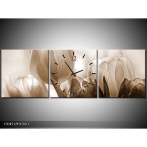 Krásný černobílý obraz tulipánů (F001912F9030CC)