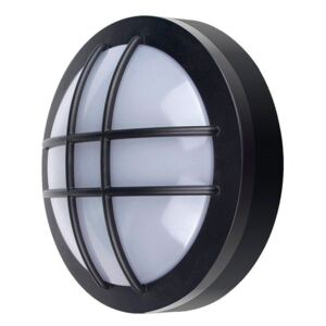 Solight Solight LED venkovní osvětlení kulaté s mřížkou, 20W, 1500lm, 4000K, IP65, 23cm, černá WO754
