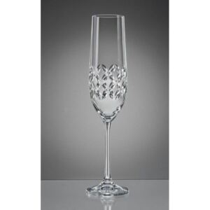 Crystalex broušené skleničky na šampaňské Viola Cross 190 ml 2KS