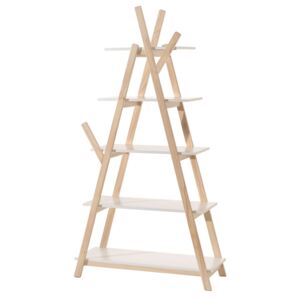 Přírodní dřevěný regál Vipack Kiddy 170 cm