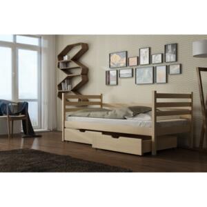 Dětská postel 80 cm Marisa (s roštem a úl. prostorem) (borovice)