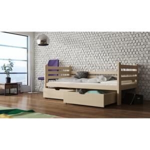 Dětská postel 80 cm Somer (s roštem a úl. prostorem) (borovice)