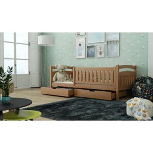 Dětská postel 90 cm Tarra (s roštem a úl. prostorem) (buk)