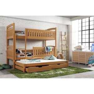 Dětská postel 90 cm BLAIR (s roštem a úl. prostorem) (buk)