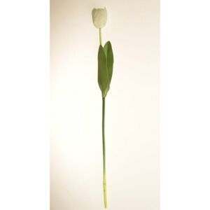 Umělá květina Tulipán bílá, 60 cm
