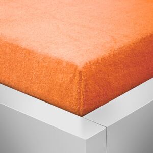 Froté prostěradlo Standard Oranžová - 180x200 cm (rozměr 180x200 cm)