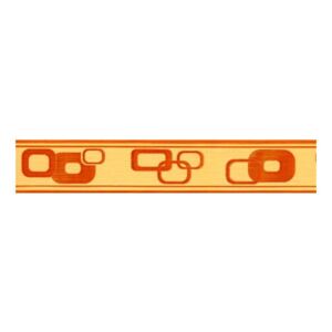 Bordura samolepící Čtverečky oranžové - šířka 3cm x délka 5m