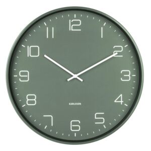 Nástěnné hodiny Lofty 40 cm Karlsson (Barva - matná zelená)