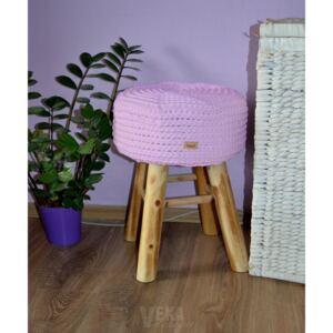 Vekadesign stolička s háčkovaným potahem Barva: Fialová
