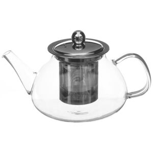 Skleněný džbán na čaj se sítkem, 21x12x15 cm, 850 ml