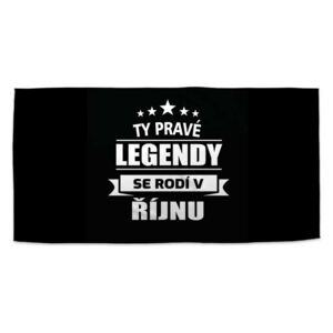 Ručník SABLO - Ty pravé legendy se rodí v říjnu 30x50 cm