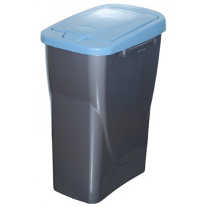 Koš na tříděný odpad modré víko; 61,5 x 42 x 25 cm; 40 l; plast