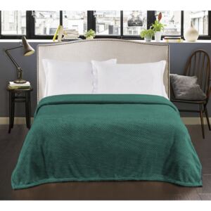 Zelená deka na postel, 220x240 cm, Henry