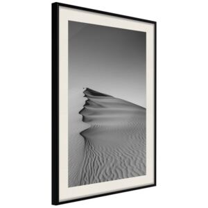 Bimago Zarámovaný obraz - Wave of Sand Černý rám s paspartou 40x60 cm
