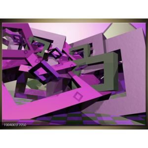 Moderní obraz - fialová šedá (F004001F7050)