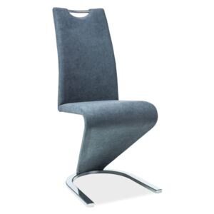 Jedálenská stolička H-090 chróm tkanina-grafit