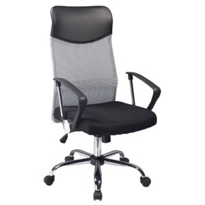 Kancelářská otočná židle v šedé a černé barvě KN1033