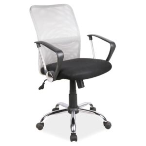 Kancelářská židle v bílé a černé barvě KN057